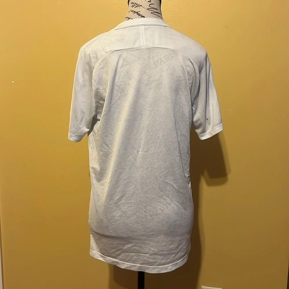 Nike White Short Sleeve Tee with Black Swoosh